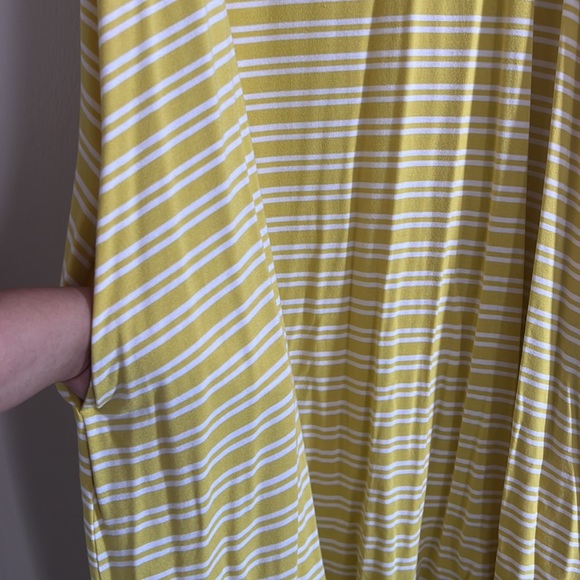 Time and Tru sleeveless knit dress with pockets - Neon citrus stripes. - Picture 4 of 4